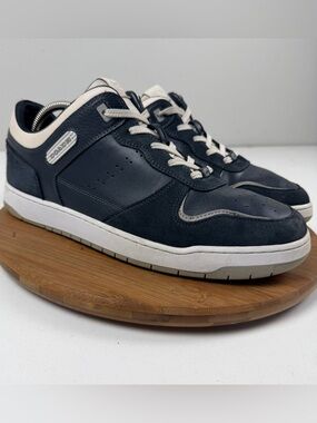 Coach C201 Men's Navy Blue Low-Top Sneakers